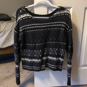 Black & White American Eagle Sweater